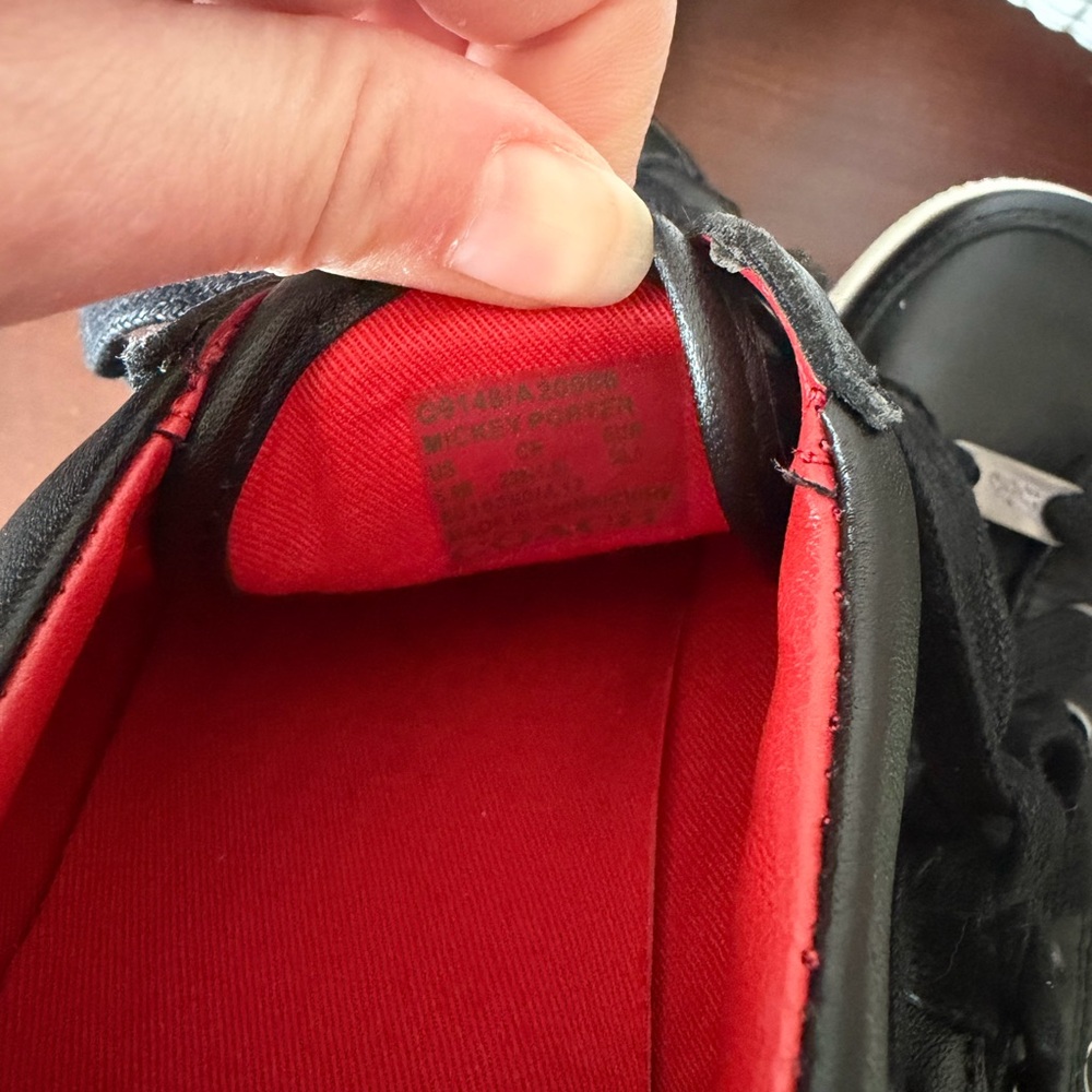 Coach Black Leather Sneakers with Mickey Mouse Graphic and Red Interior - Picture 3 of 3
